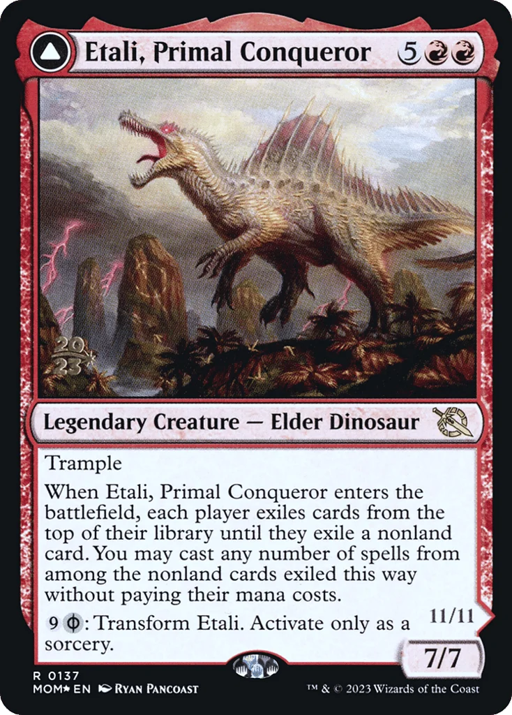 Etali, Primal Conqueror // Etali, Primal Sickness · March of the Machine Promos