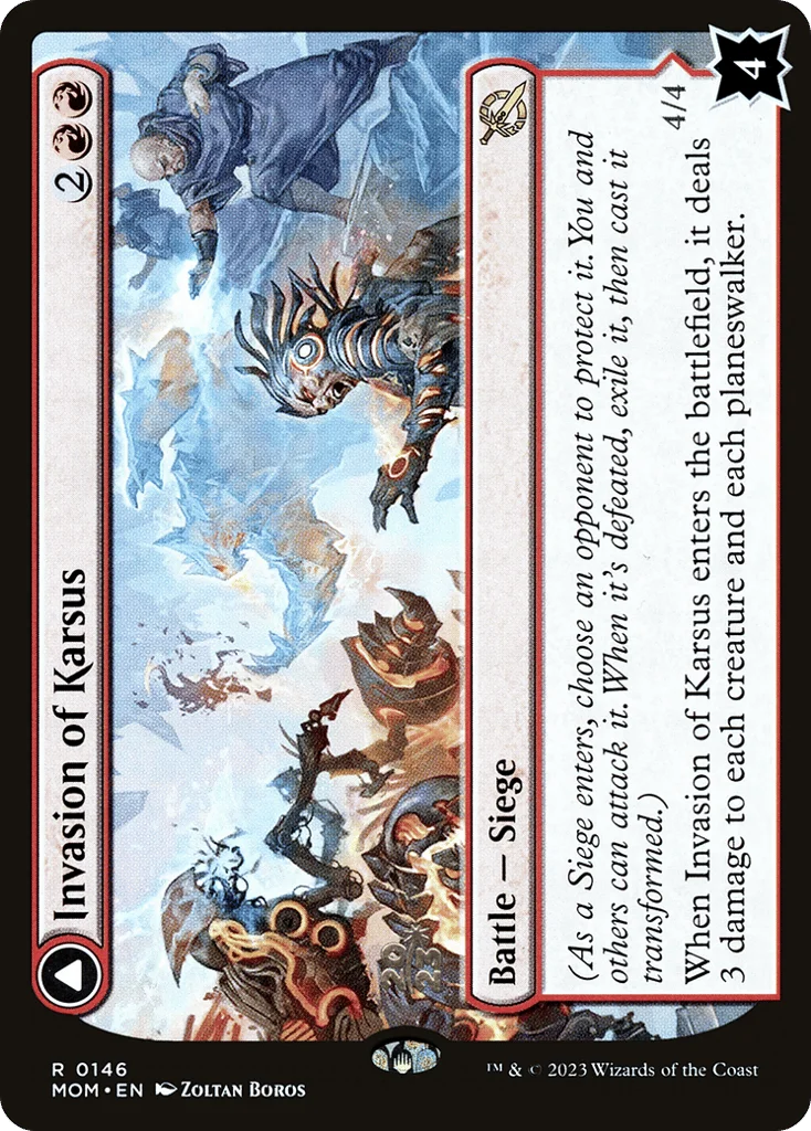 Invasion of Karsus // Refraction Elemental · March of the Machine Promos