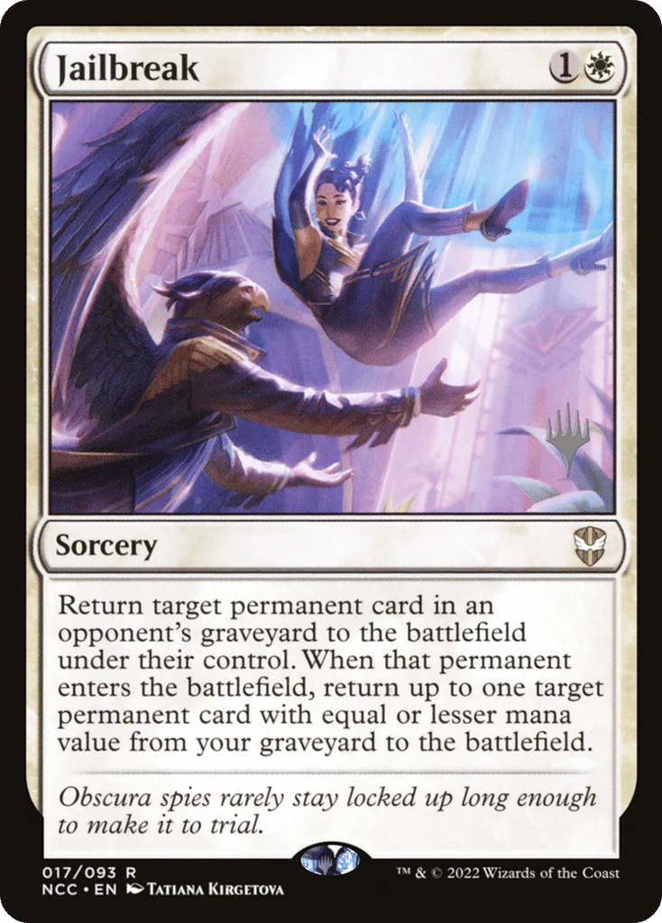 Jailbreak · New Capenna Commander Promos