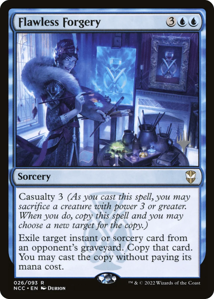 Flawless Forgery · New Capenna Commander Promos