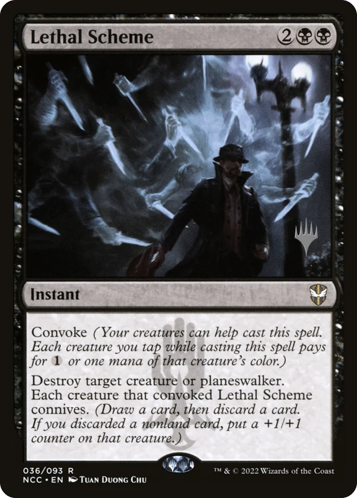 Lethal Scheme · New Capenna Commander Promos
