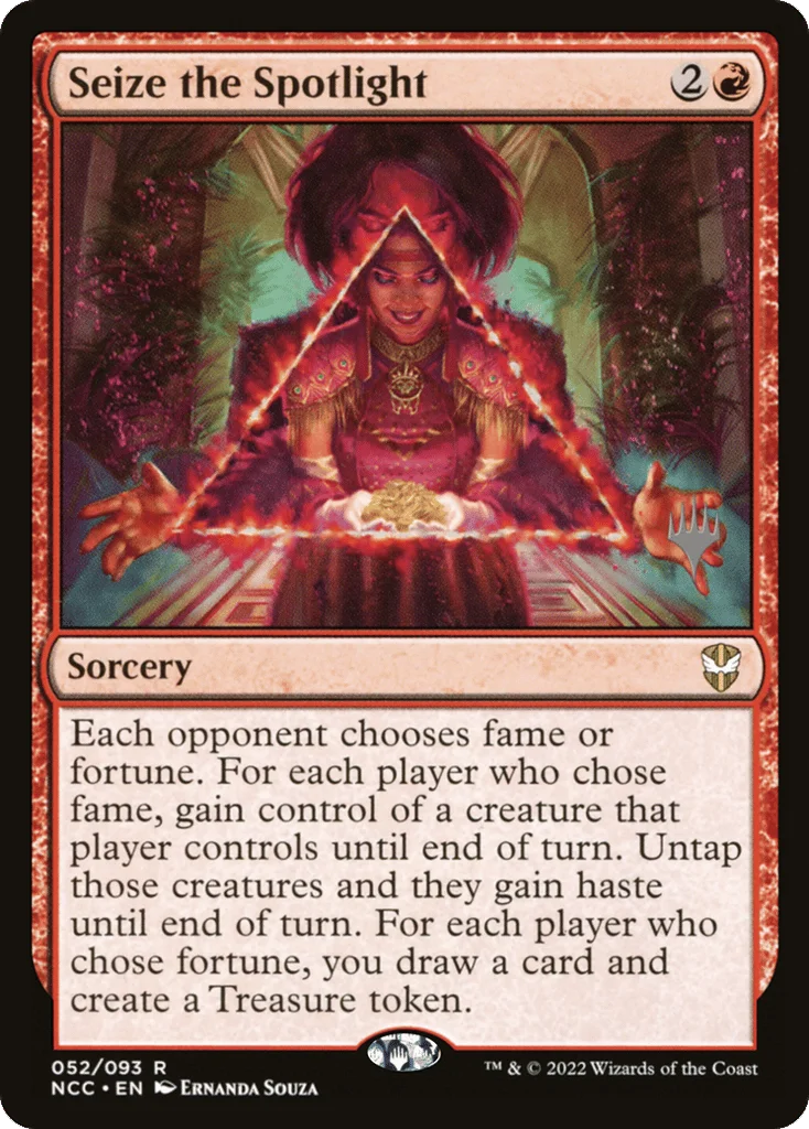 Seize the Spotlight · New Capenna Commander Promos