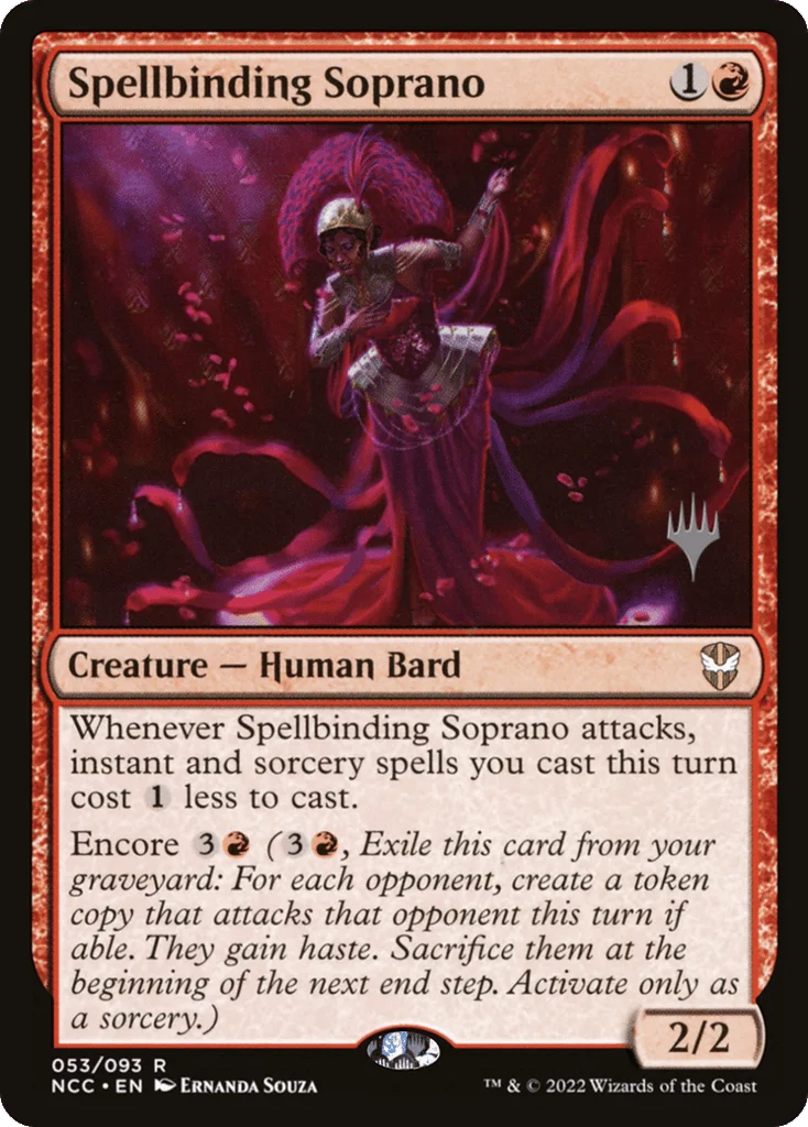 Spellbinding Soprano · New Capenna Commander Promos