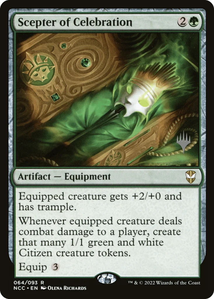 Scepter of Celebration · New Capenna Commander Promos