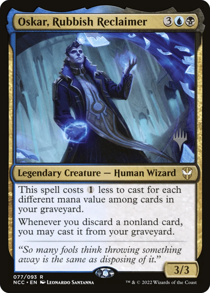 Oskar, Rubbish Reclaimer · New Capenna Commander Promos