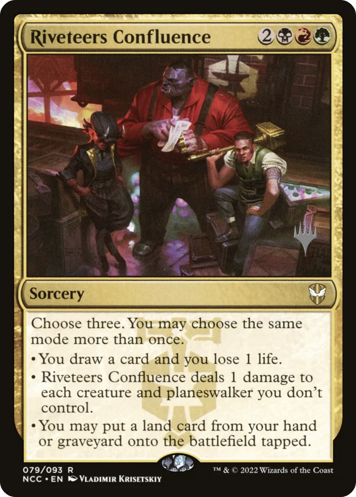 Riveteers Confluence · New Capenna Commander Promos