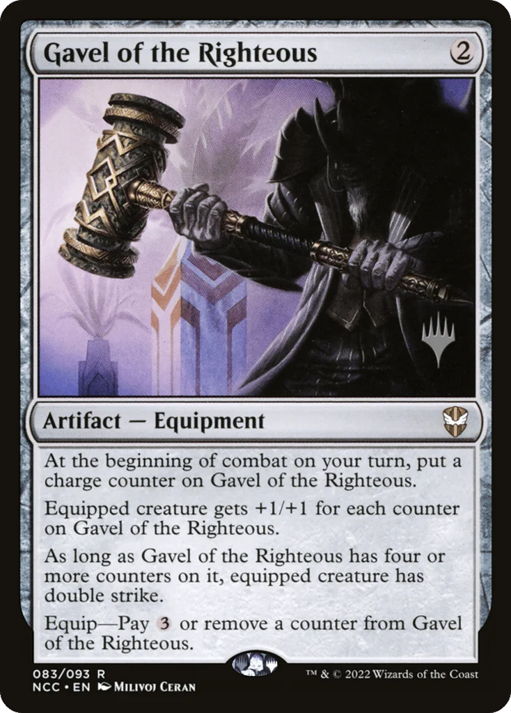 Gavel of the Righteous · New Capenna Commander Promos