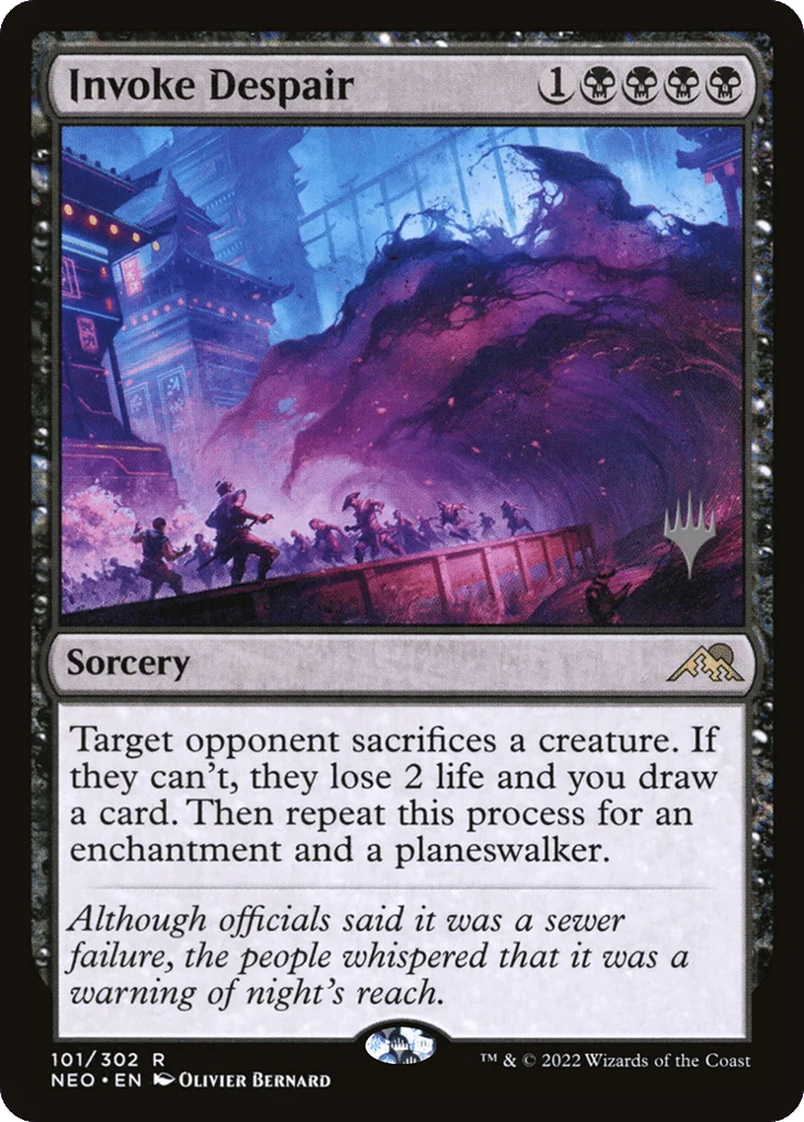 Invoke Despair · Kamigawa: Neon Dynasty Promos