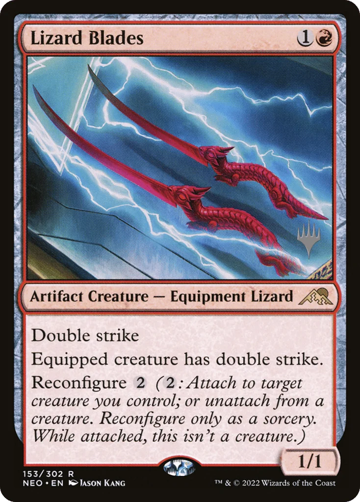 Lizard Blades · Kamigawa: Neon Dynasty Promos