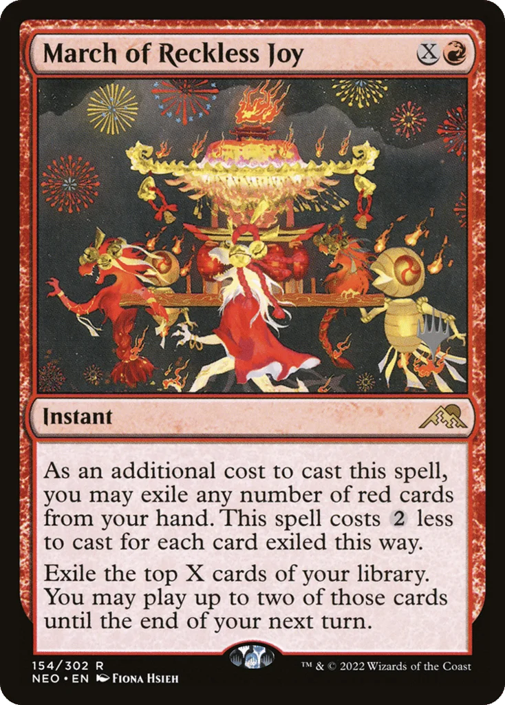 March of Reckless Joy · Kamigawa: Neon Dynasty Promos