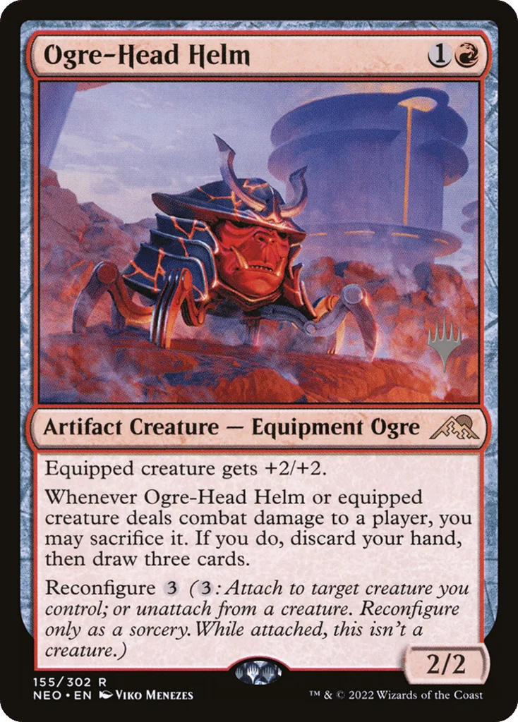 Ogre-Head Helm · Kamigawa: Neon Dynasty Promos