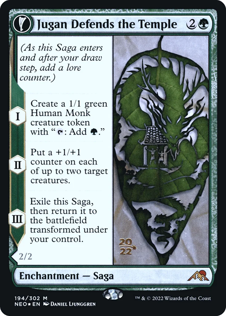 Jugan Defends the Temple // Remnant of the Rising Star · Kamigawa: Neon Dynasty Promos