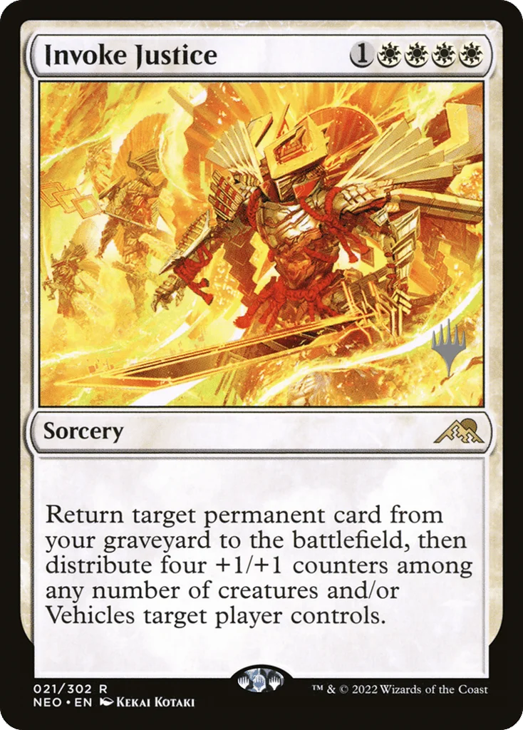 Invoke Justice · Kamigawa: Neon Dynasty Promos