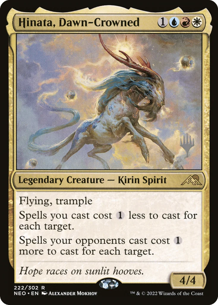Hinata, Dawn-Crowned · Kamigawa: Neon Dynasty Promos
