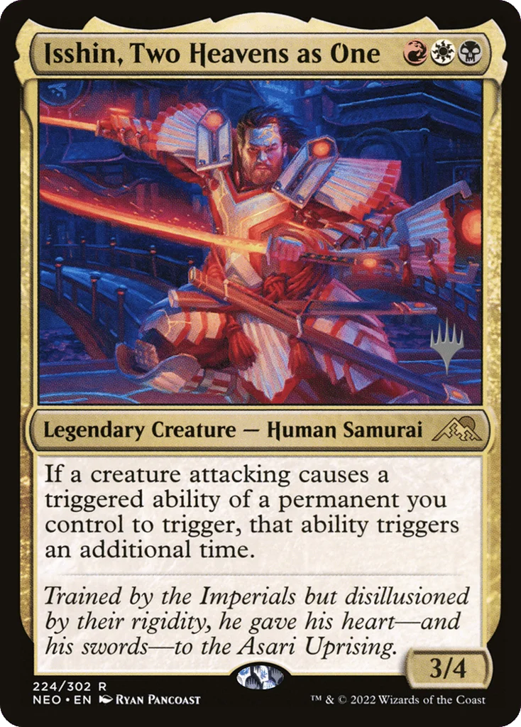 Isshin, Two Heavens as One · Kamigawa: Neon Dynasty Promos