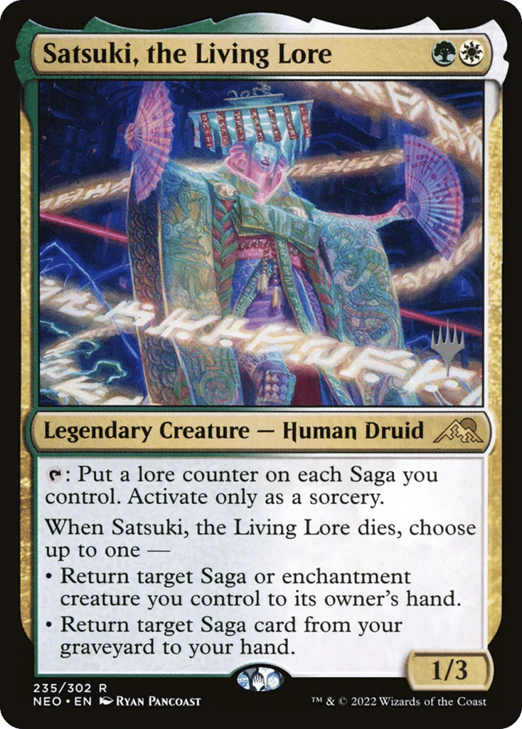 Satsuki, the Living Lore · Kamigawa: Neon Dynasty Promos