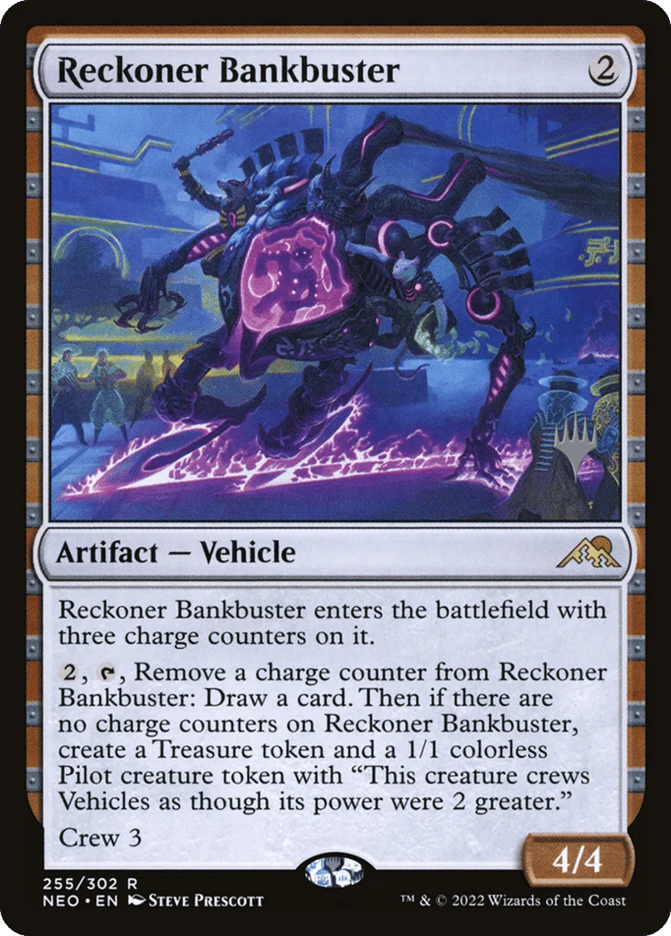 Reckoner Bankbuster · Kamigawa: Neon Dynasty Promos