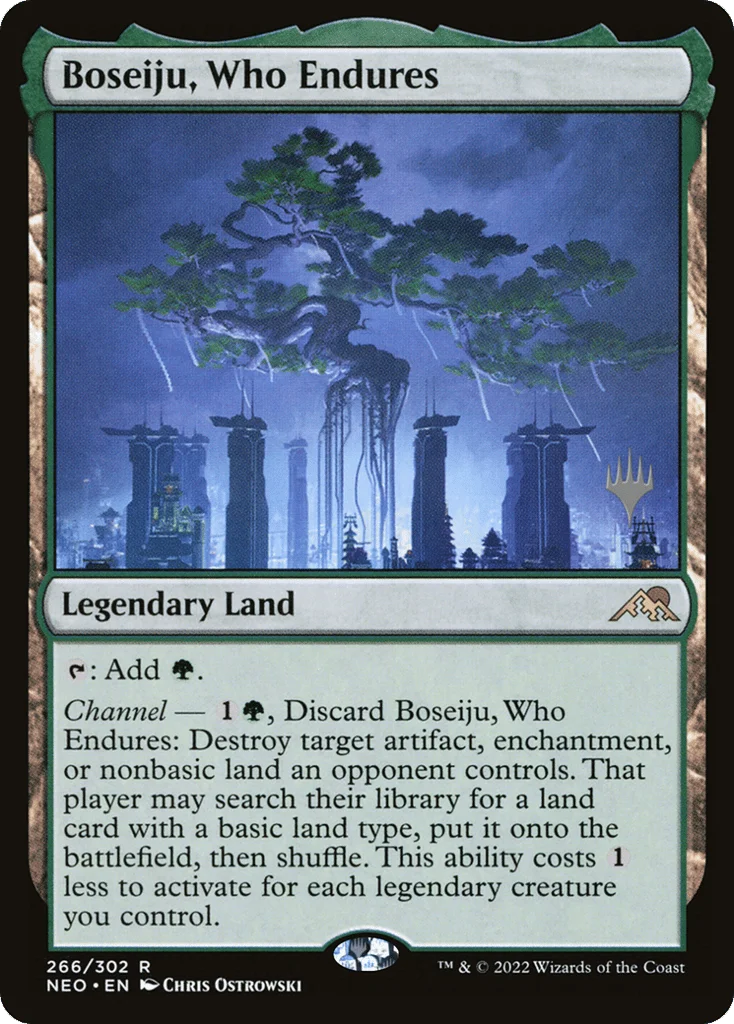 Boseiju, Who Endures · Kamigawa: Neon Dynasty Promos