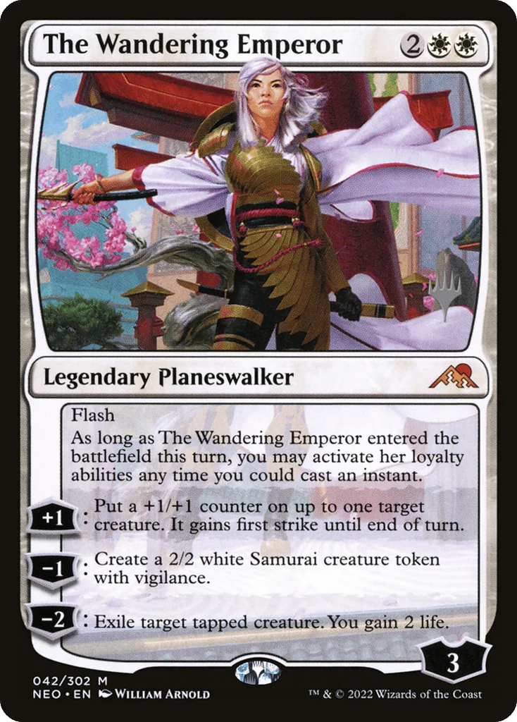 The Wandering Emperor · Kamigawa: Neon Dynasty Promos