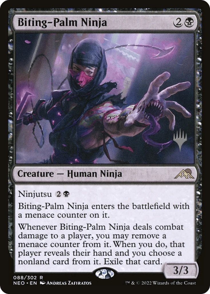 Biting-Palm Ninja · Kamigawa: Neon Dynasty Promos