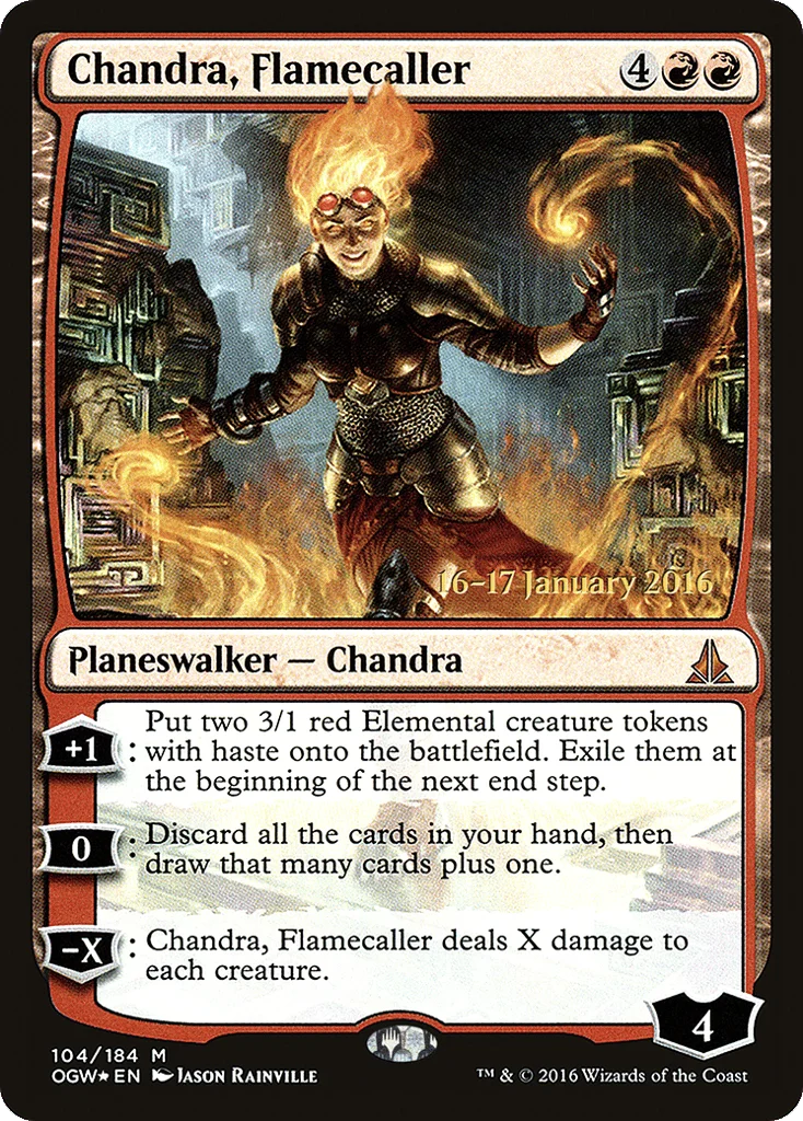 Chandra, Flamecaller · Oath of the Gatewatch Promos