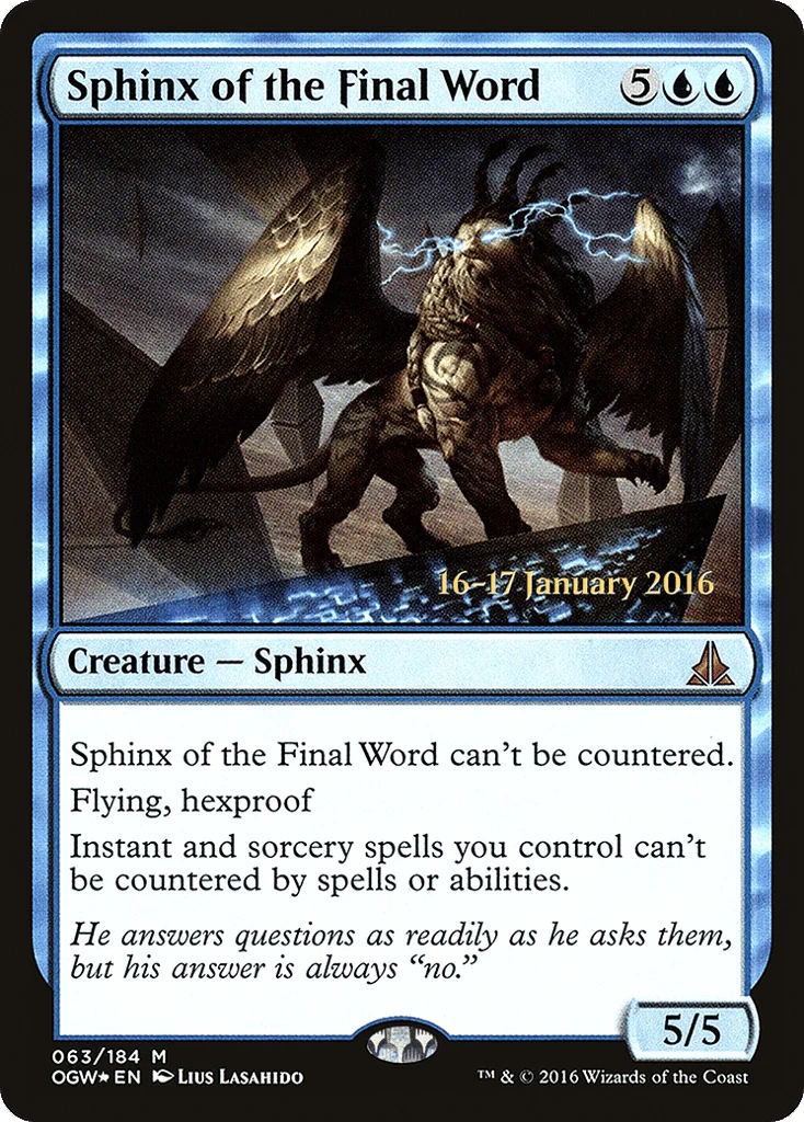 Sphinx of the Final Word · Oath of the Gatewatch Promos
