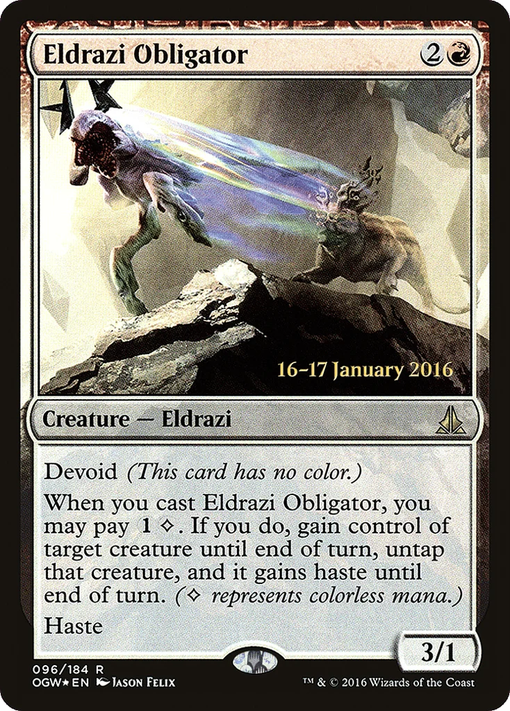 Eldrazi Obligator · Oath of the Gatewatch Promos