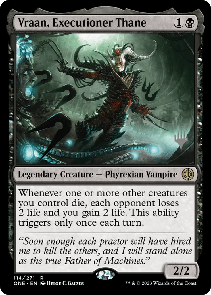 Vraan, Executioner Thane · Phyrexia: All Will Be One Promos