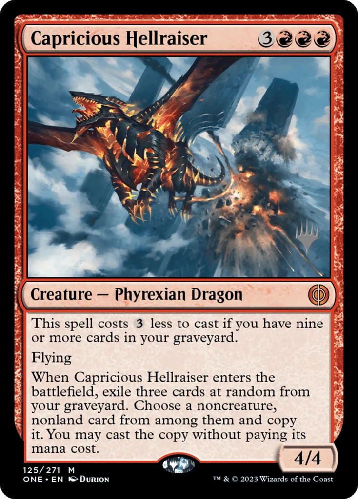 Capricious Hellraiser · Phyrexia: All Will Be One Promos