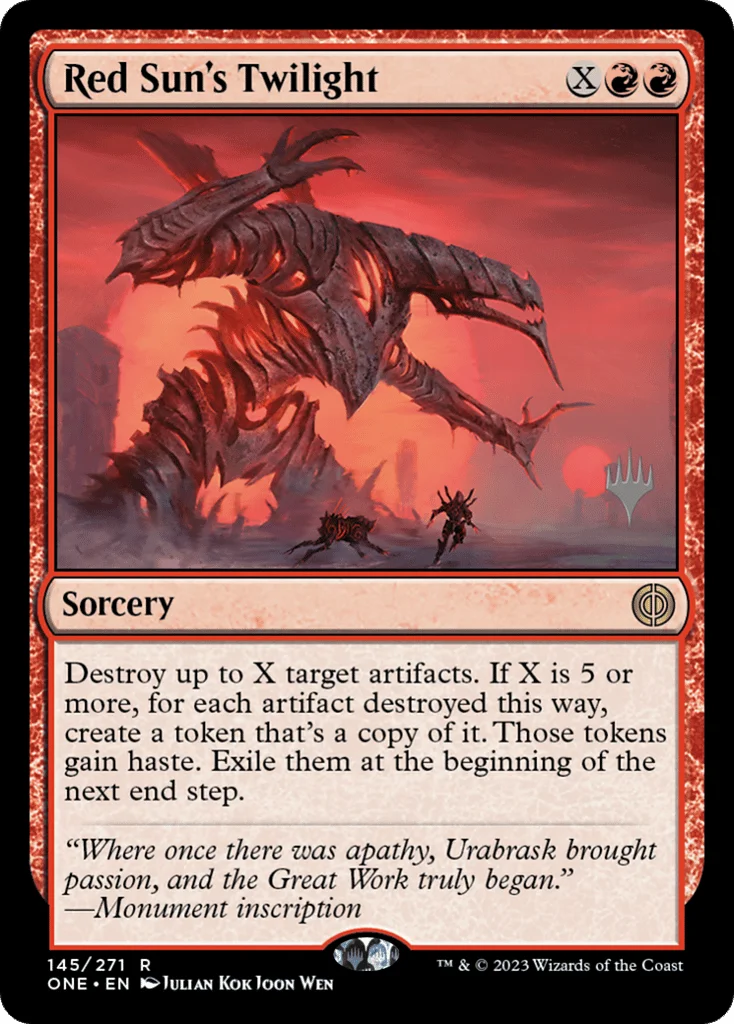 Red Sun's Twilight · Phyrexia: All Will Be One Promos