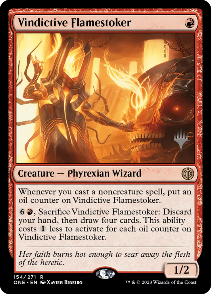 Vindictive Flamestoker · Phyrexia: All Will Be One Promos