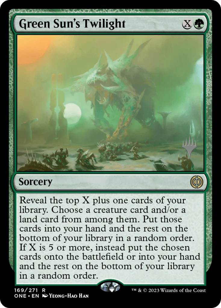 Green Sun's Twilight · Phyrexia: All Will Be One Promos