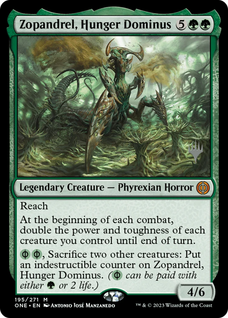 Zopandrel, Hunger Dominus · Phyrexia: All Will Be One Promos