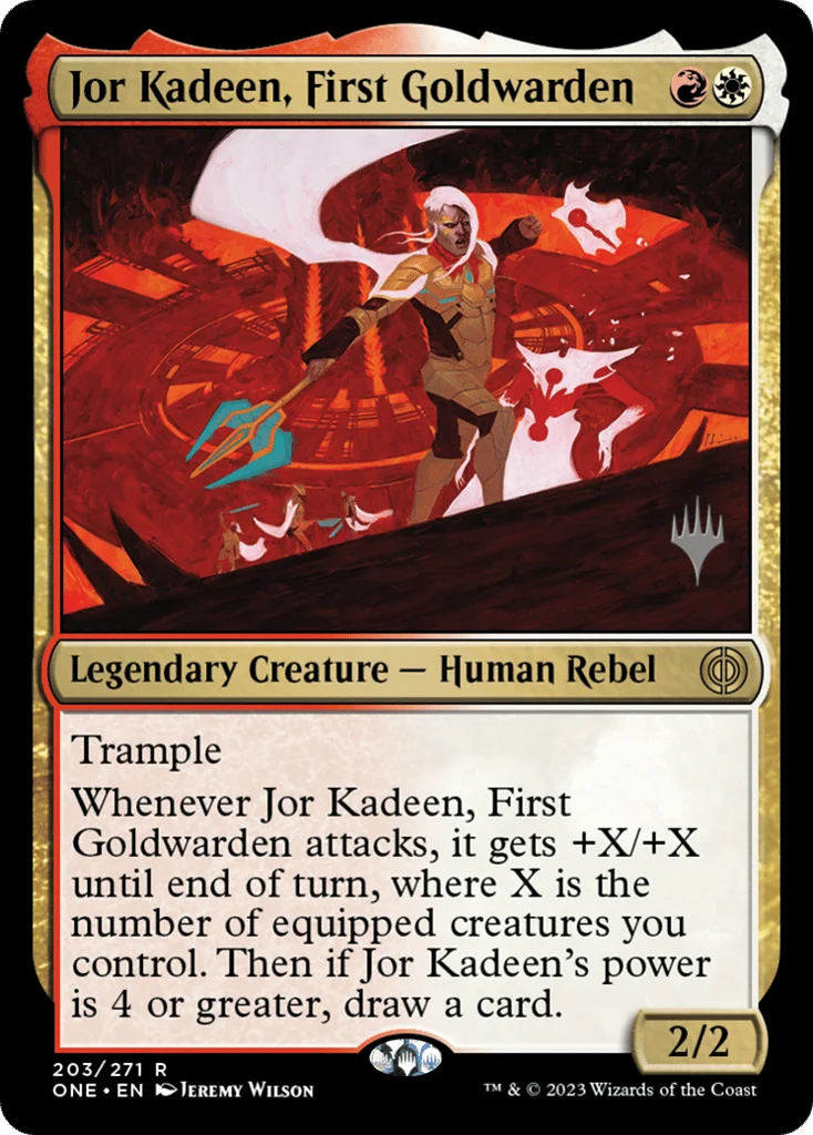 Jor Kadeen, First Goldwarden · Phyrexia: All Will Be One Promos