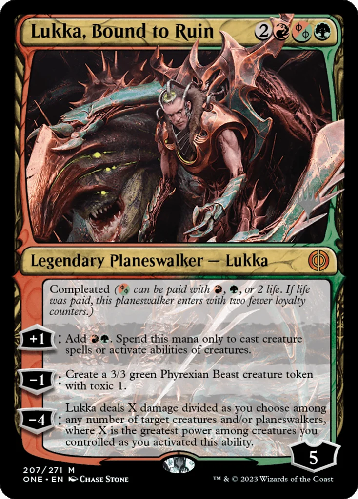 Lukka, Bound to Ruin · Phyrexia: All Will Be One Promos
