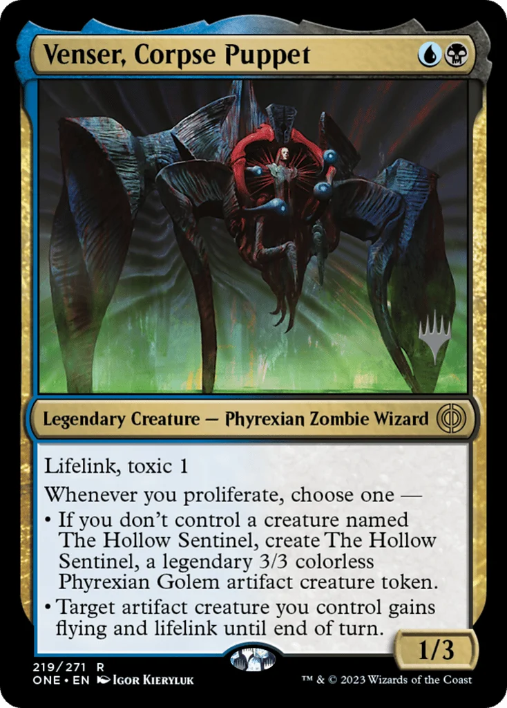 Venser, Corpse Puppet · Phyrexia: All Will Be One Promos