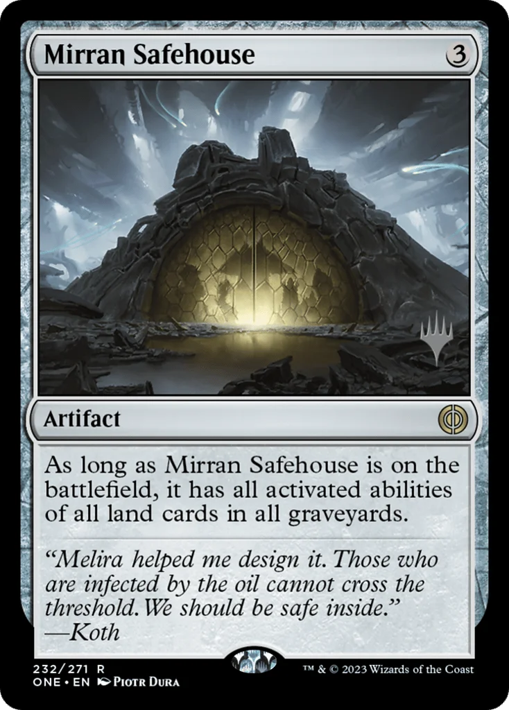 Mirran Safehouse · Phyrexia: All Will Be One Promos