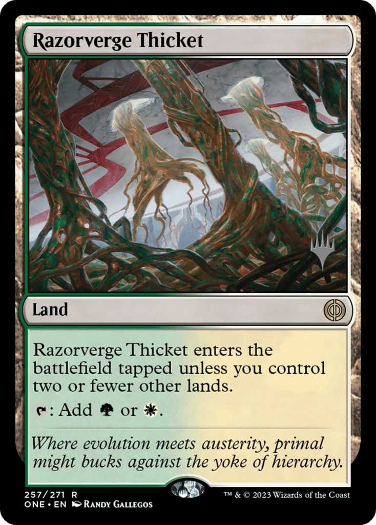 Razorverge Thicket · Phyrexia: All Will Be One Promos