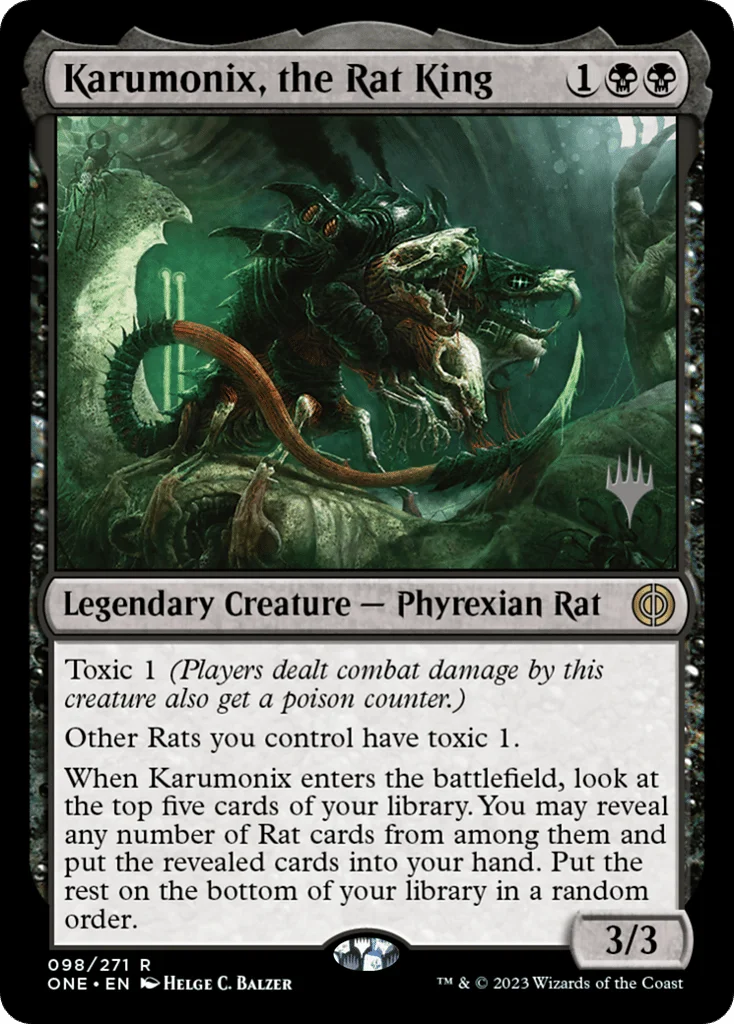 Karumonix, the Rat King · Phyrexia: All Will Be One Promos