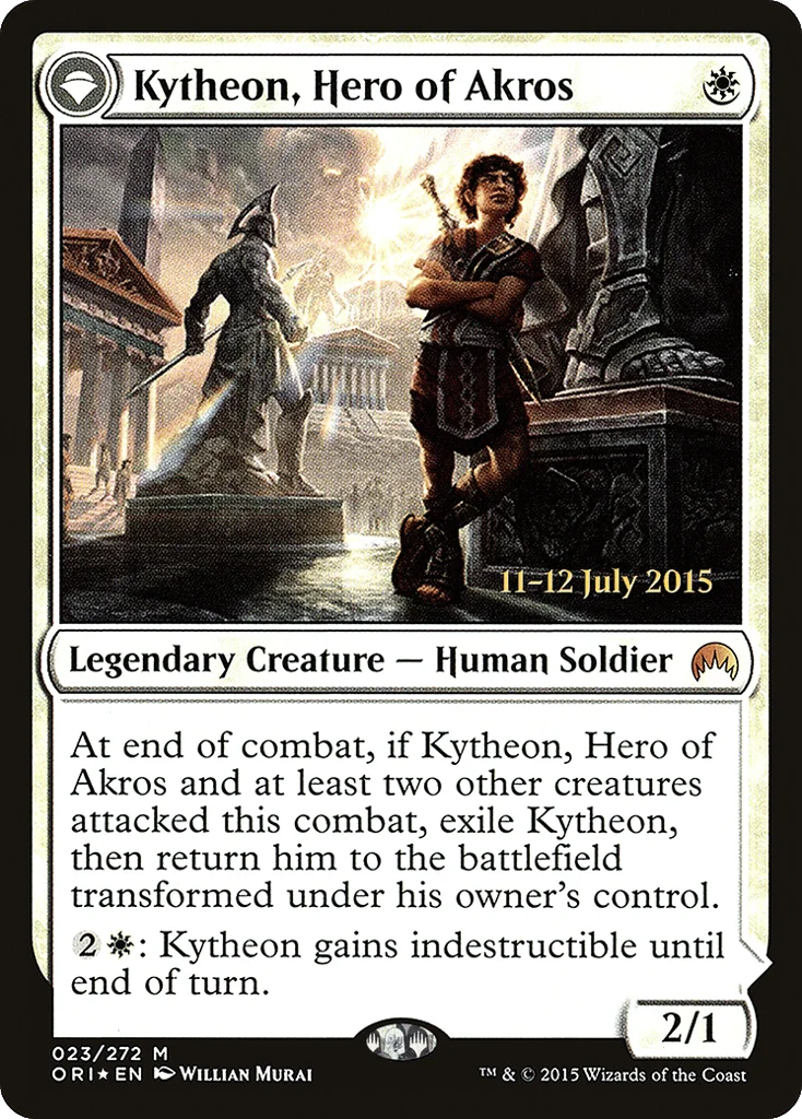Kytheon, Hero of Akros // Gideon, Battle-Forged · Magic Origins Promos