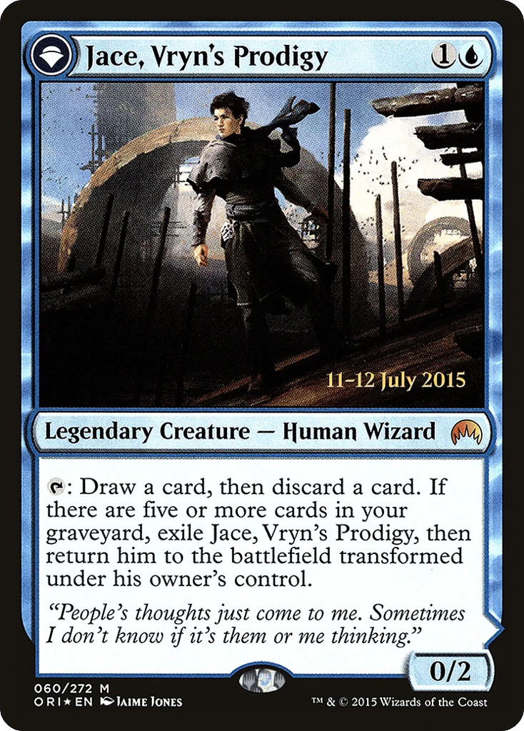 Jace, Vryn's Prodigy // Jace, Telepath Unbound · Magic Origins Promos