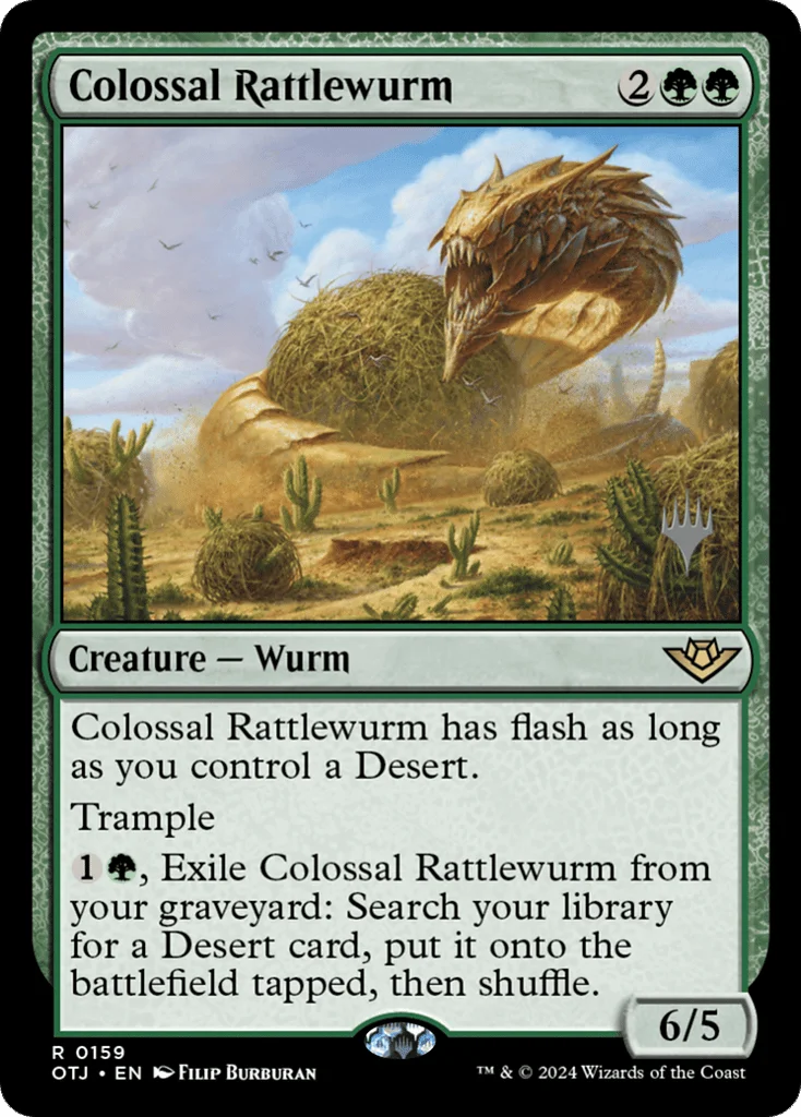 Colossal Rattlewurm · Outlaws of Thunder Junction Promos