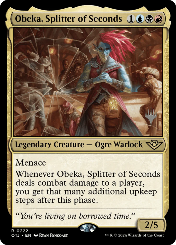 Obeka, Splitter of Seconds · Outlaws of Thunder Junction Promos