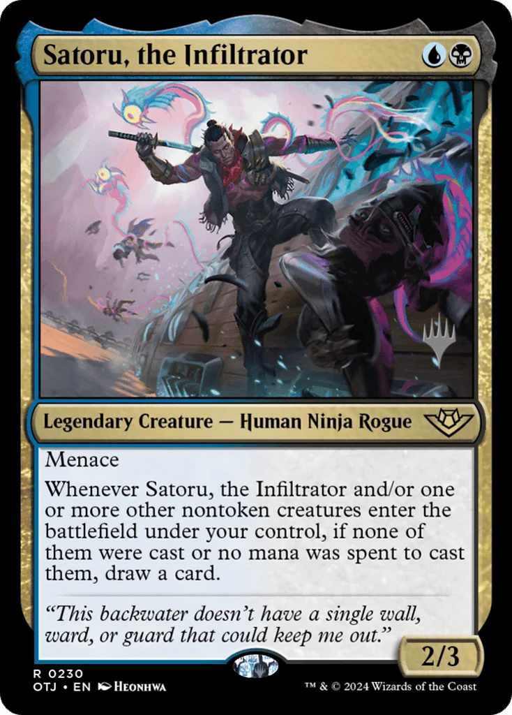 Satoru, the Infiltrator · Outlaws of Thunder Junction Promos
