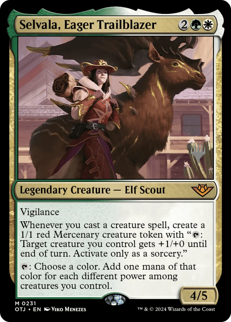 Selvala, Eager Trailblazer · Outlaws of Thunder Junction Promos