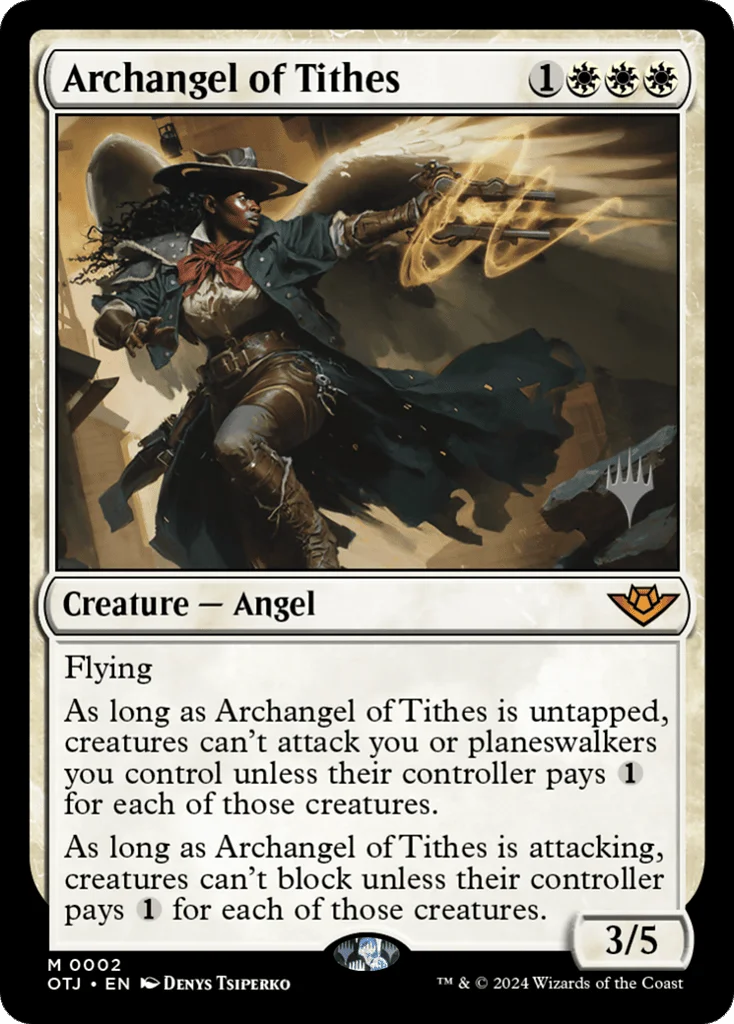 Archangel of Tithes · Outlaws of Thunder Junction Promos