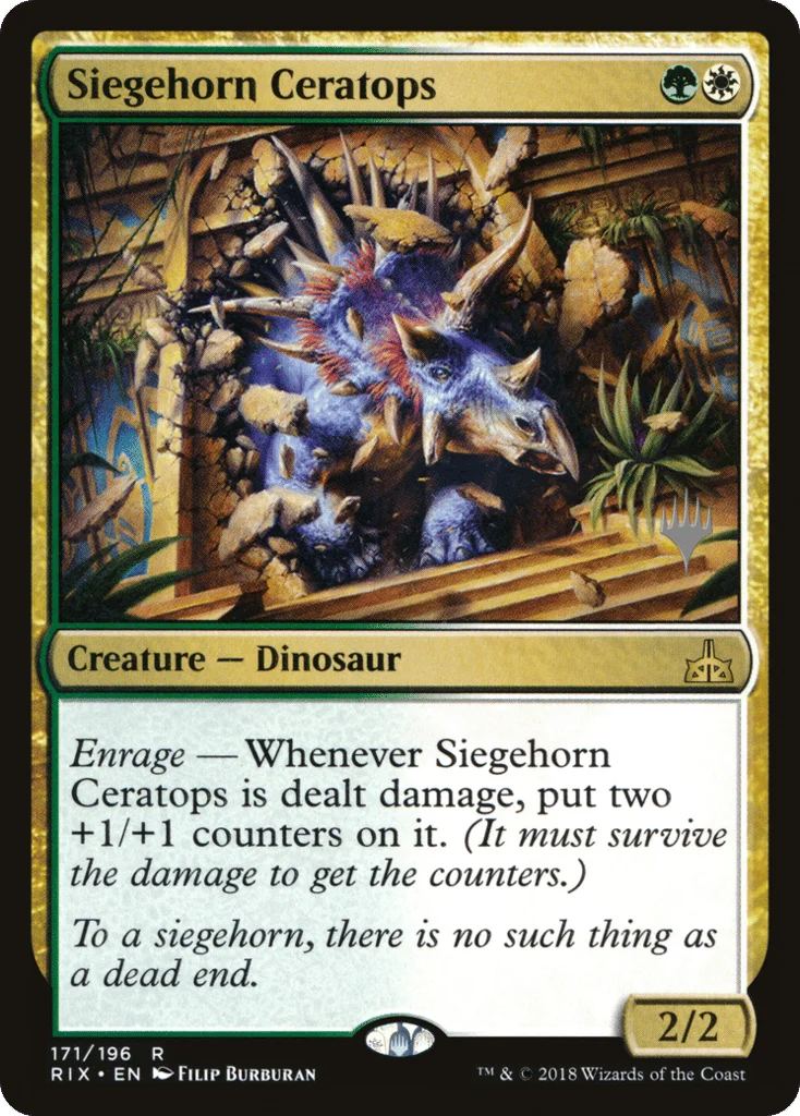 Siegehorn Ceratops · Rivals of Ixalan Promos