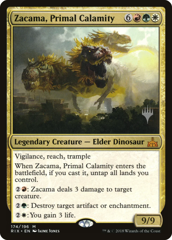 Zacama, Primal Calamity · Rivals of Ixalan Promos