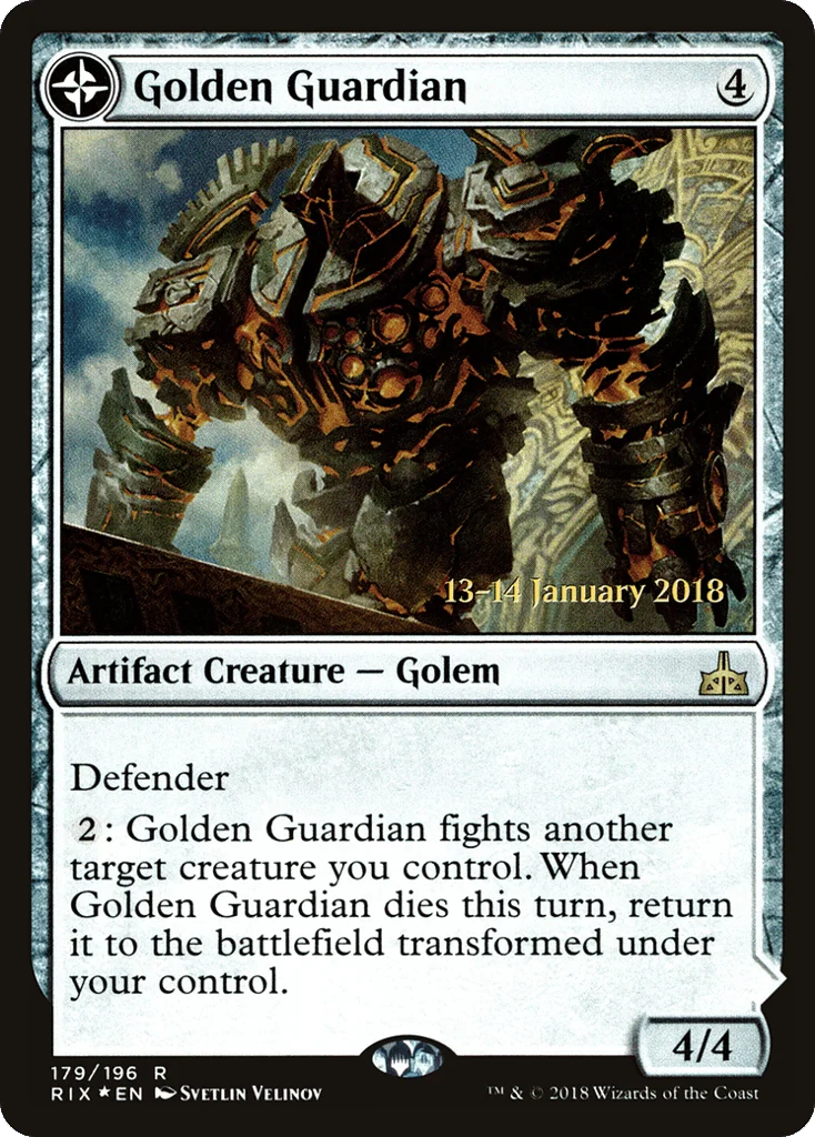 Golden Guardian // Gold-Forge Garrison · Rivals of Ixalan Promos