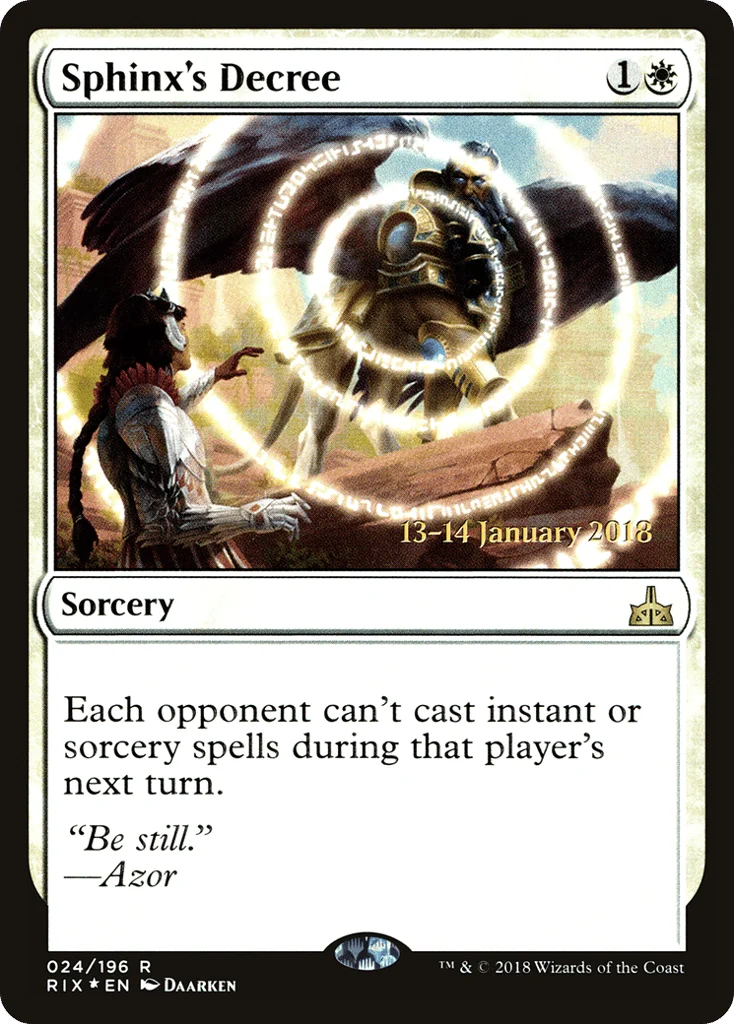 Sphinx's Decree · Rivals of Ixalan Promos